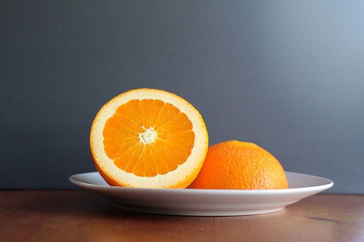 Porción de naranja