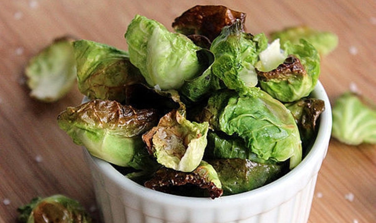 Bol de coles de Bruselas al horno