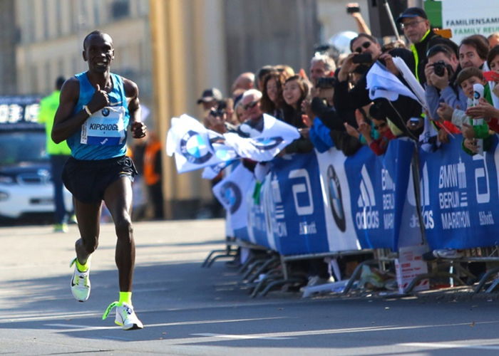 Eliud Kipchoge en Berlin 2015