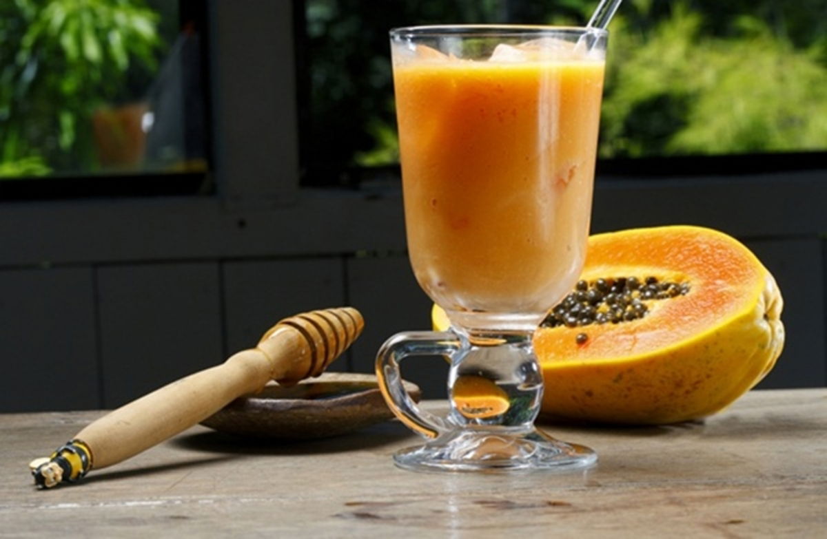 Licuado de papaya
