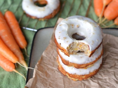 Rosquillas de zanahoria libres de gluten