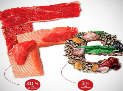 ¿Cuáles son los beneficios del hierro y qué alimentos lo contienen?
