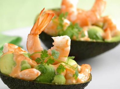 Receta de aguacates rellenos de langostinos