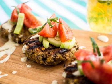 Hamburguesa de lentejas y zanahoria libre de colesterol