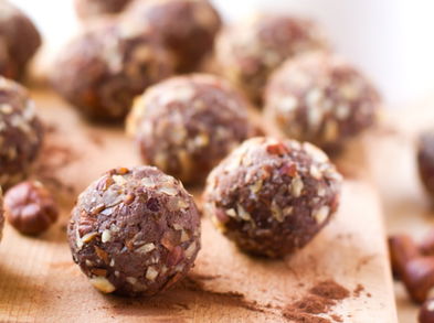 Trufas de frutos secos, aptas para veganos