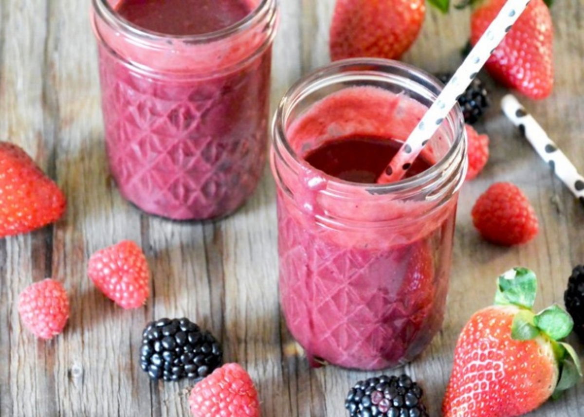 Batido frutos rojos