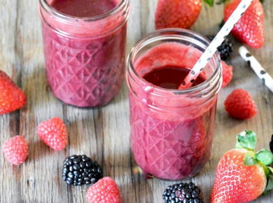 Batido de frutos rojos para una vida saludable