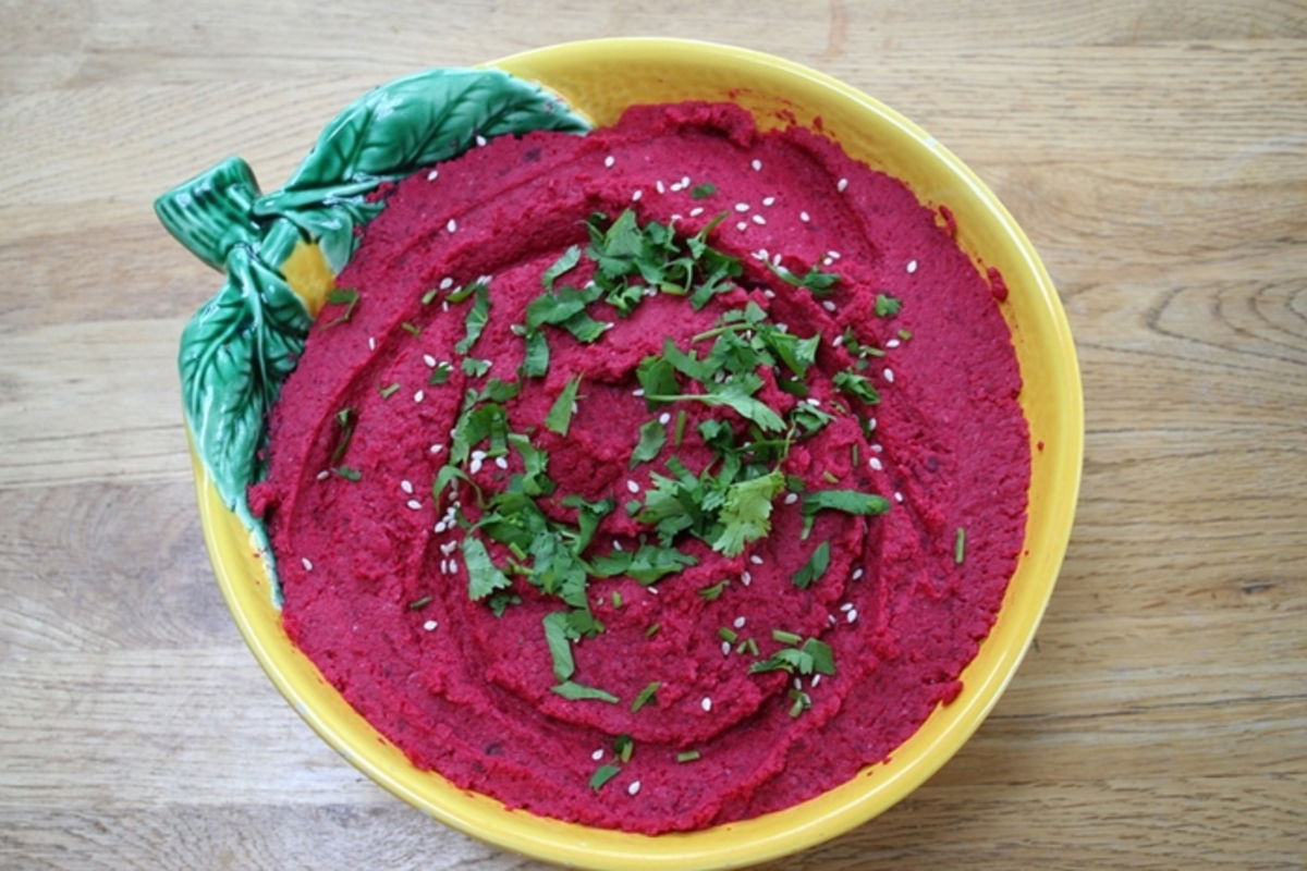 Humus de remolacha