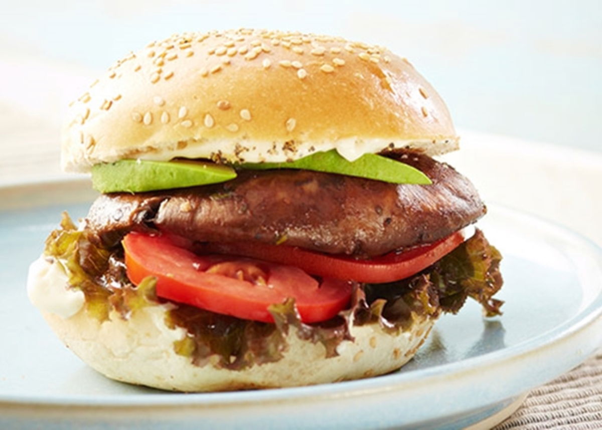 Hamburguesas de hongos portobello