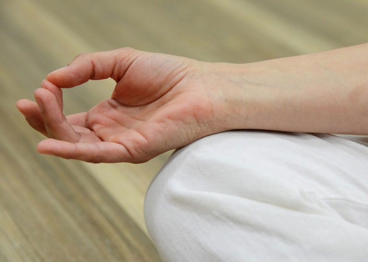 Persona meditando - Mudra