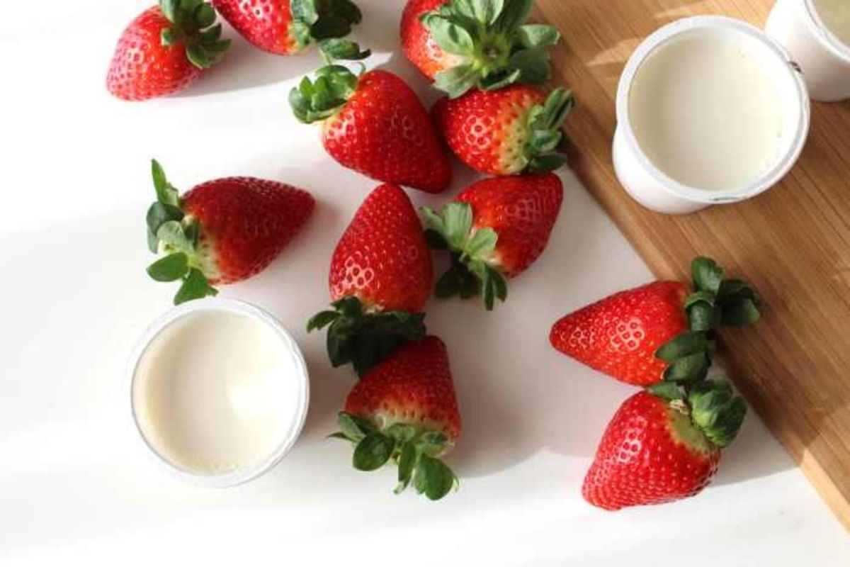 Fresas yogur