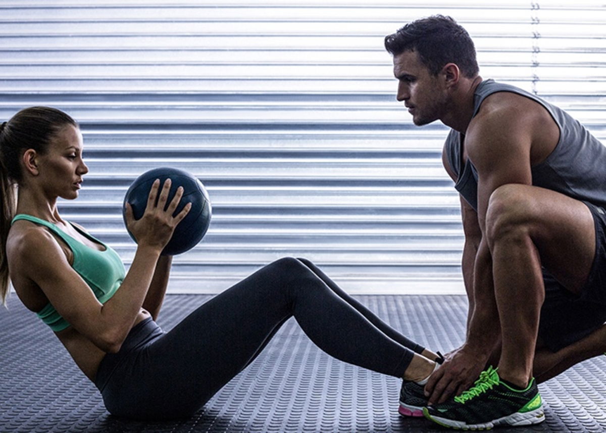 Ejercicios balón medicinal