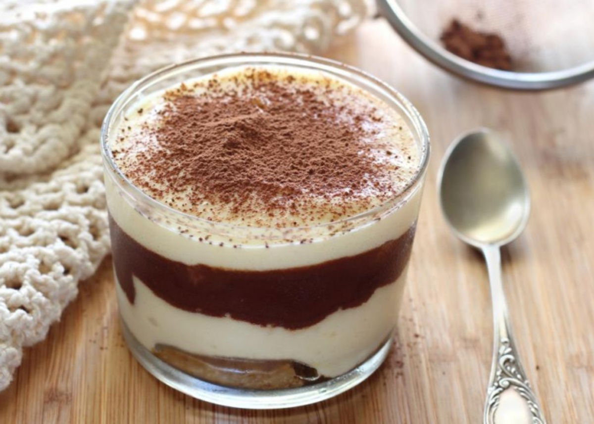 Tiramisú bajo grasas