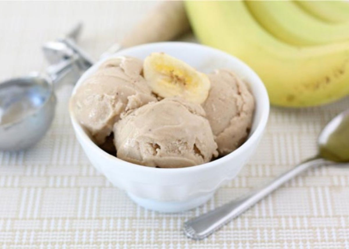 Helado plátano