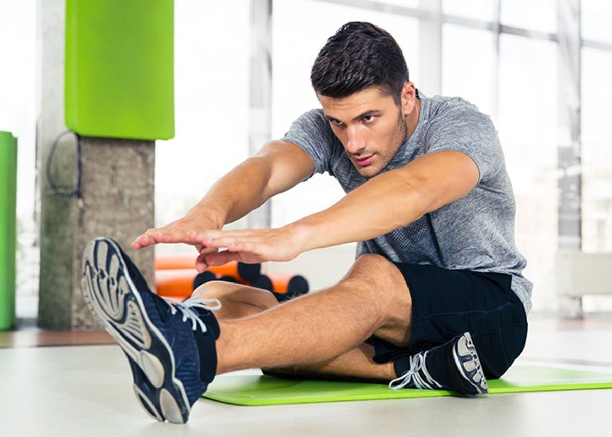 Persona ejercitándose