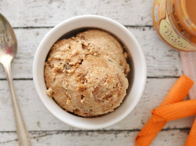 Receta saludable de helado de crema de maní