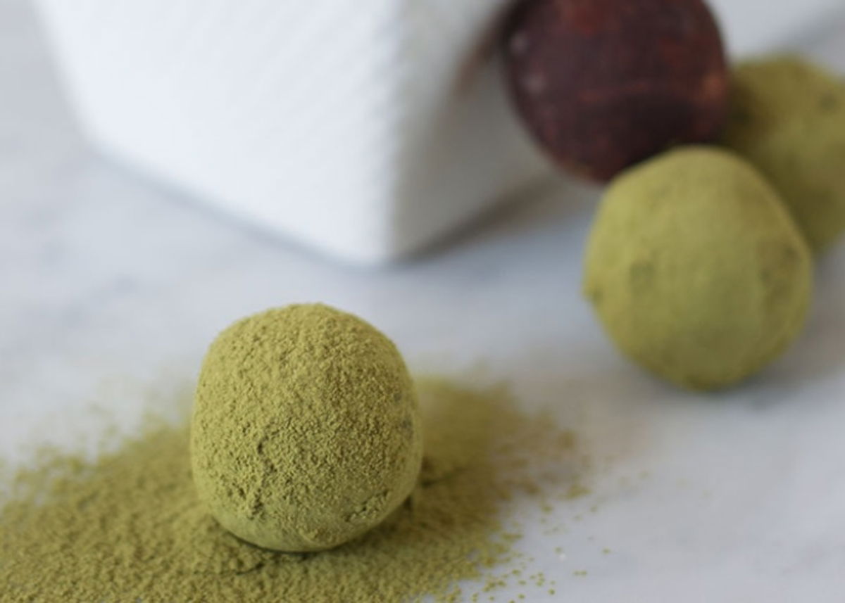 Trufas té matcha