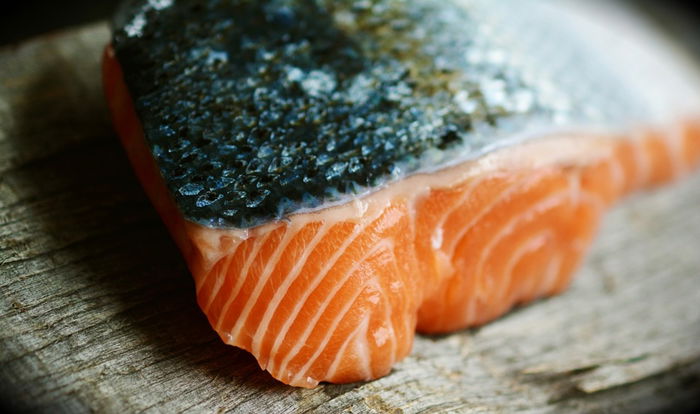 Salmón alto en proteína