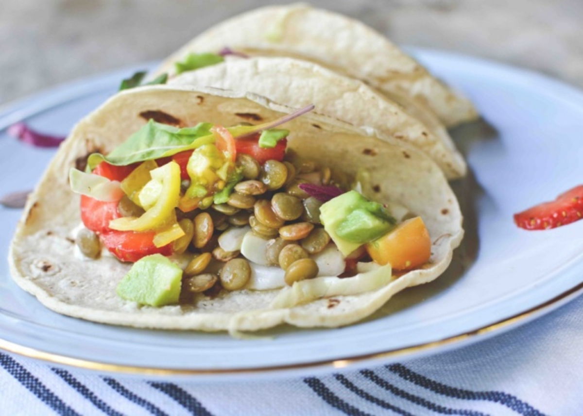 Taco lentejas