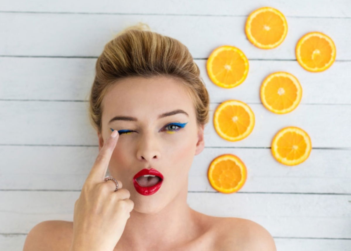 Mujer tratamiento naranja