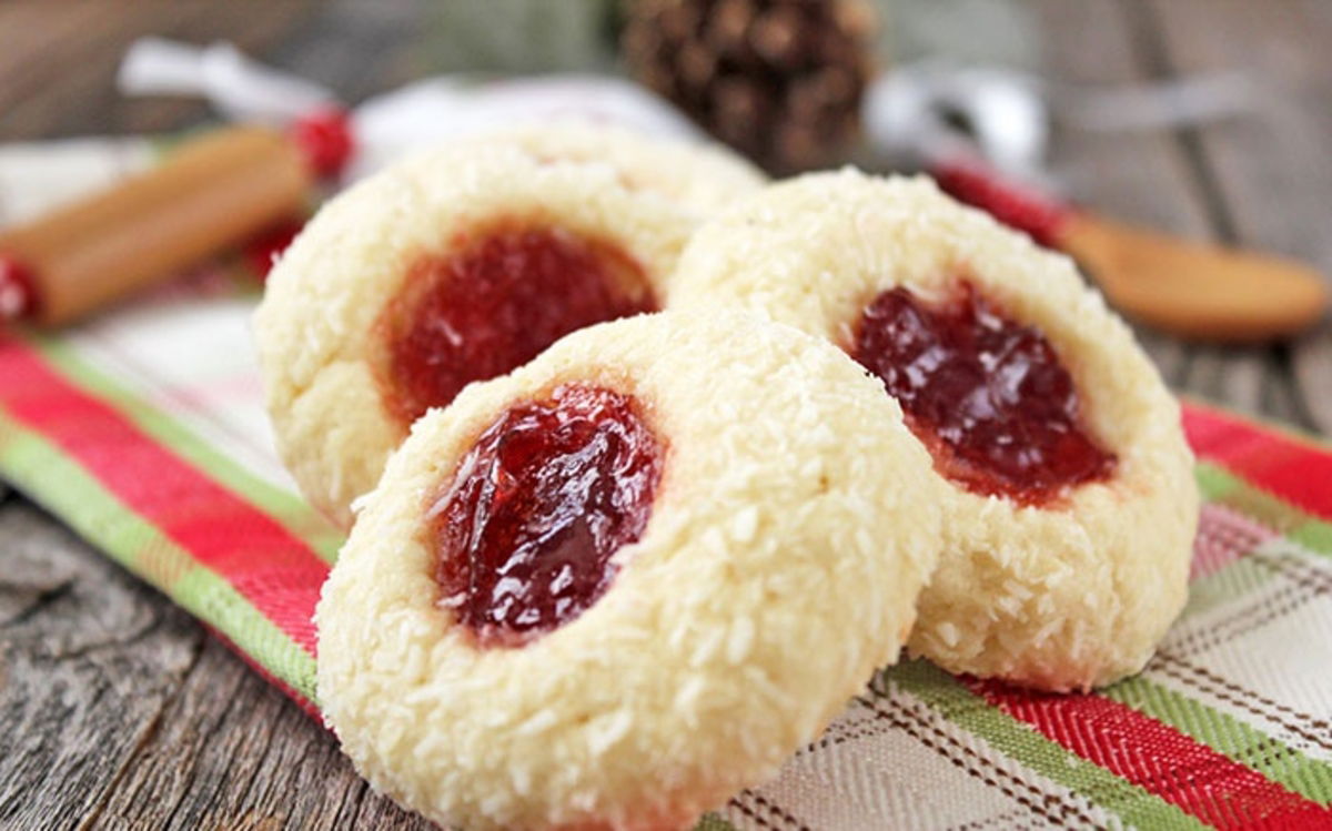 Galletas con jalea fresa