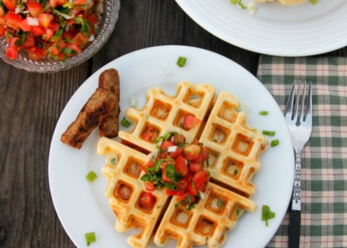 Waffles tomate