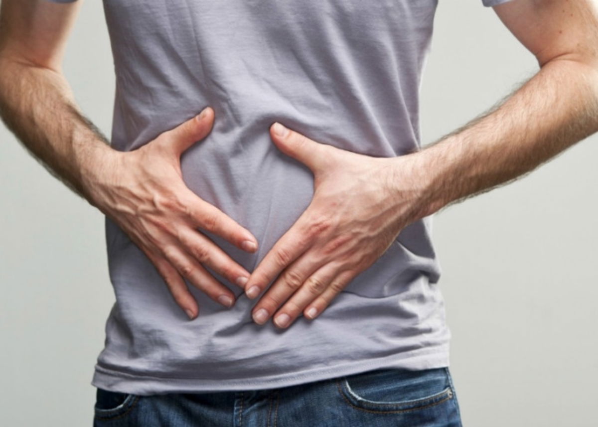 Persona con indigestión