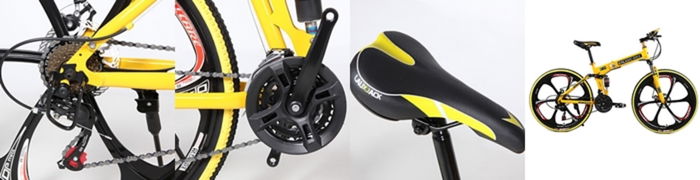 bicicleta amarilla barata