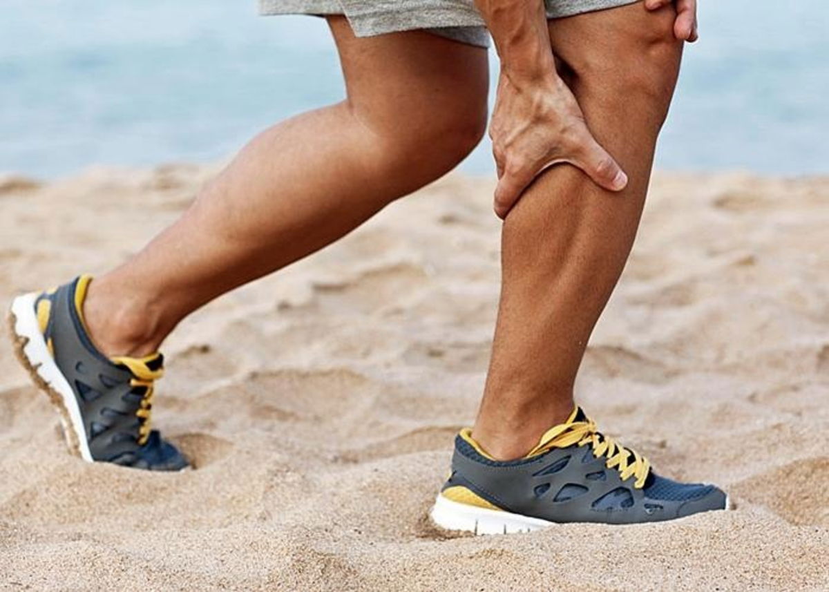 Persona con calambre