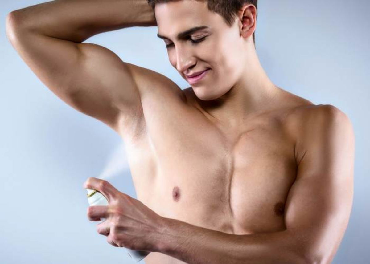 Hombre antitranspirante