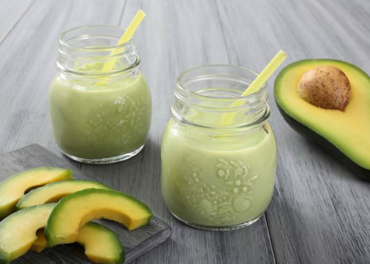 Batido aguacate avena