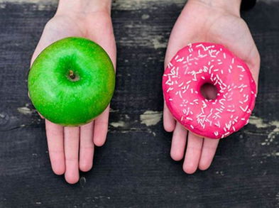 Sustituye comidas calóricas por saludables