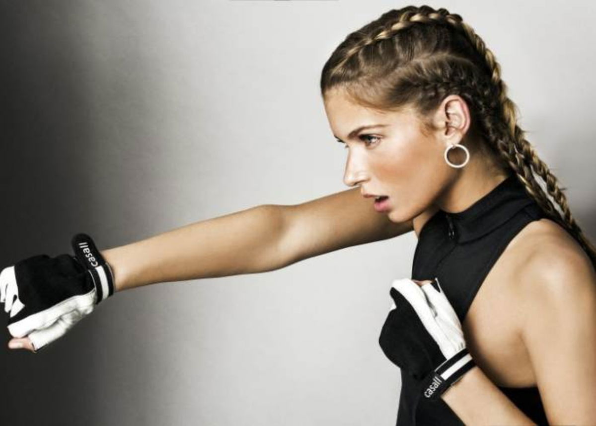 Mujer entrenando