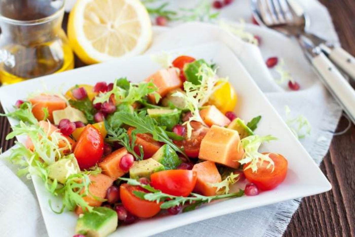 Ensalada con papaya