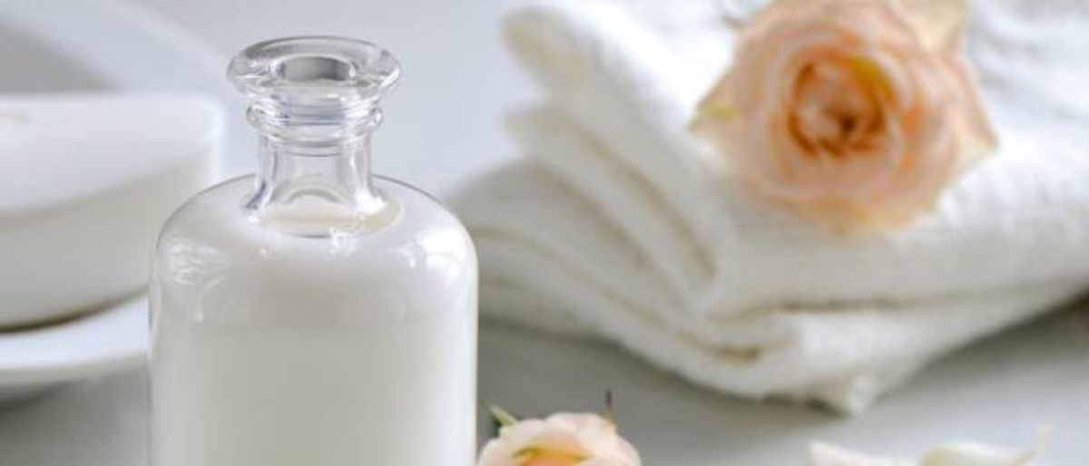 Frasco con leche magnesia