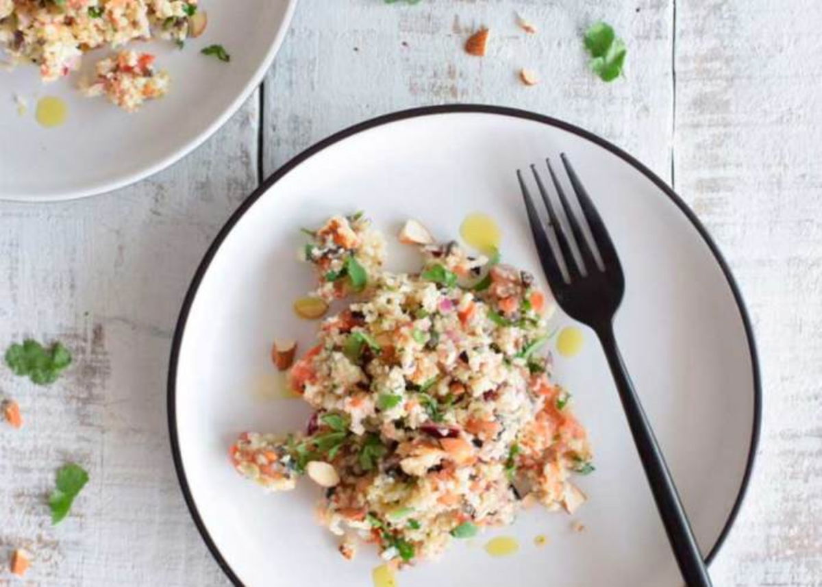 Plato cúscus coliflor