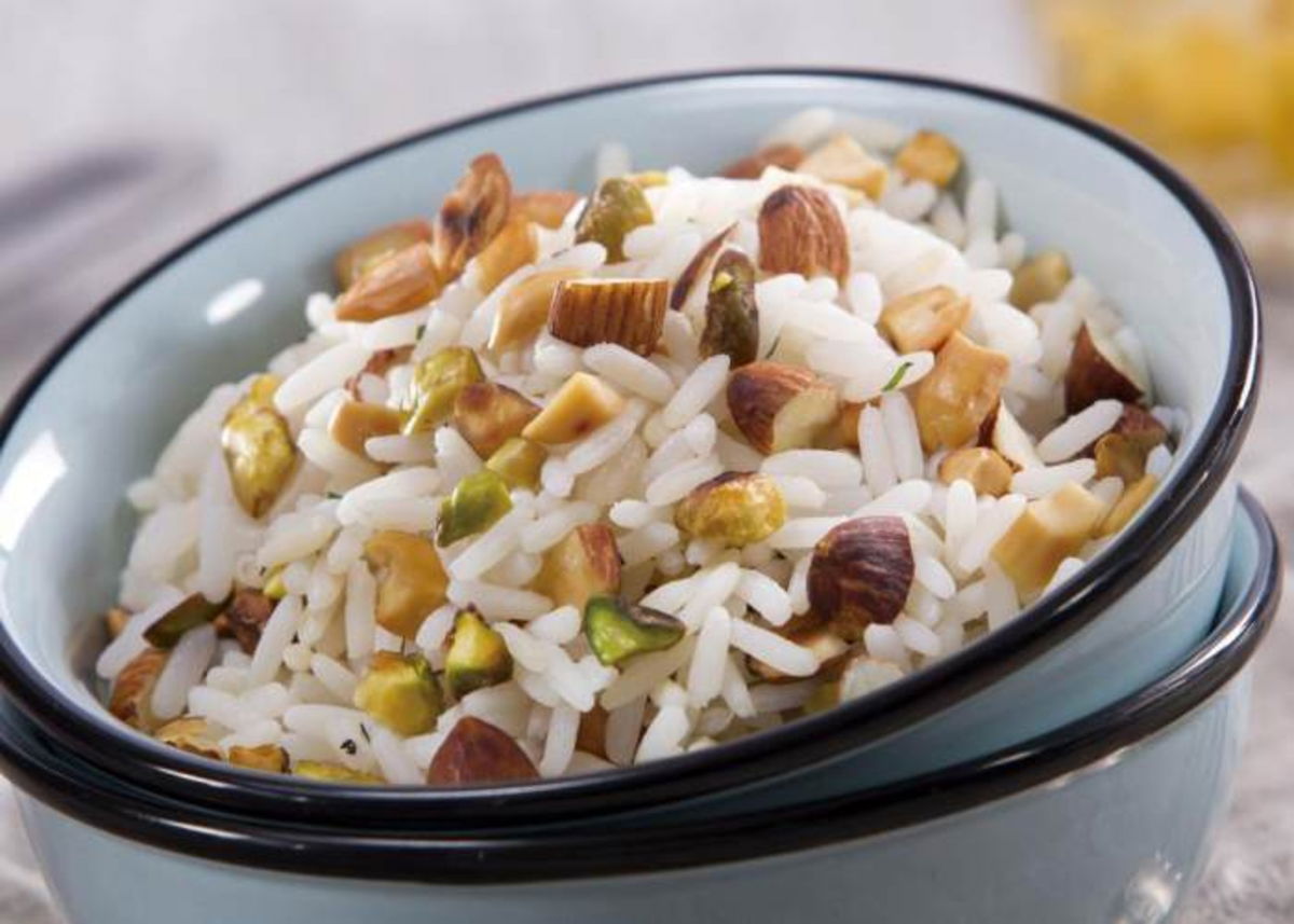 Plato arroz frutos secos