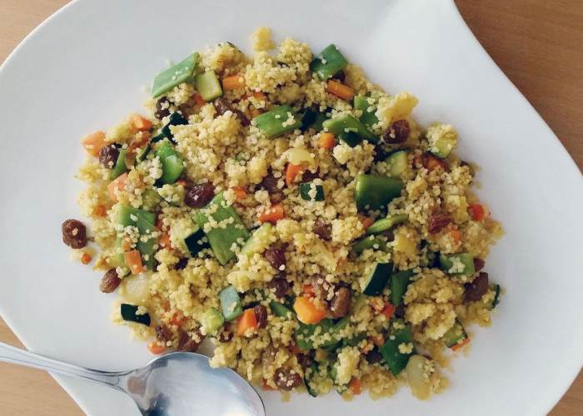 Plato con cuscuús