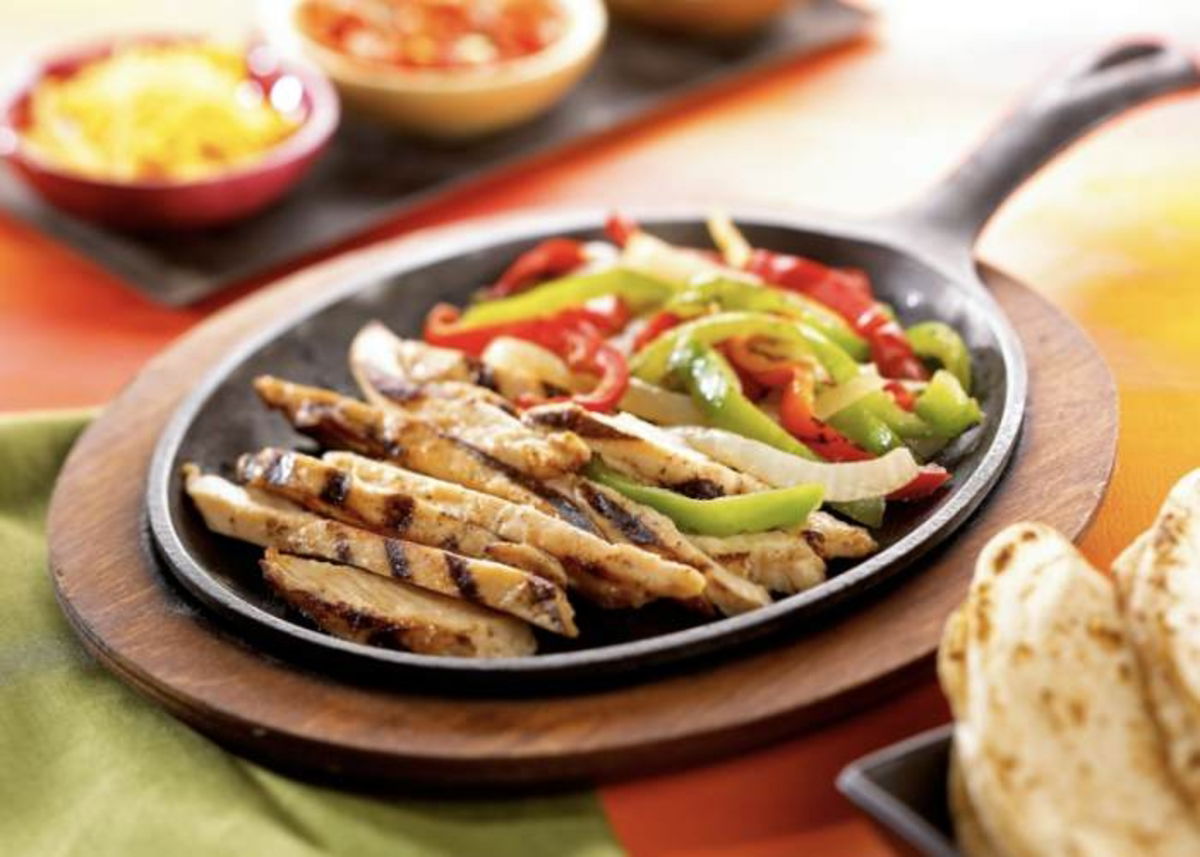 Fajitas en sartén