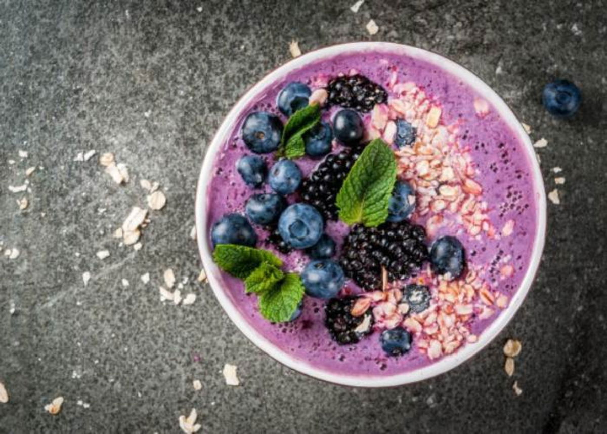 Bebida de moras y avena