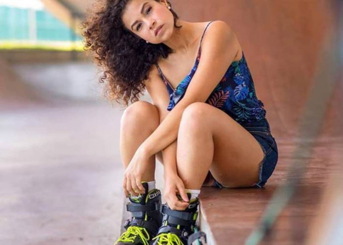 Mujer patines