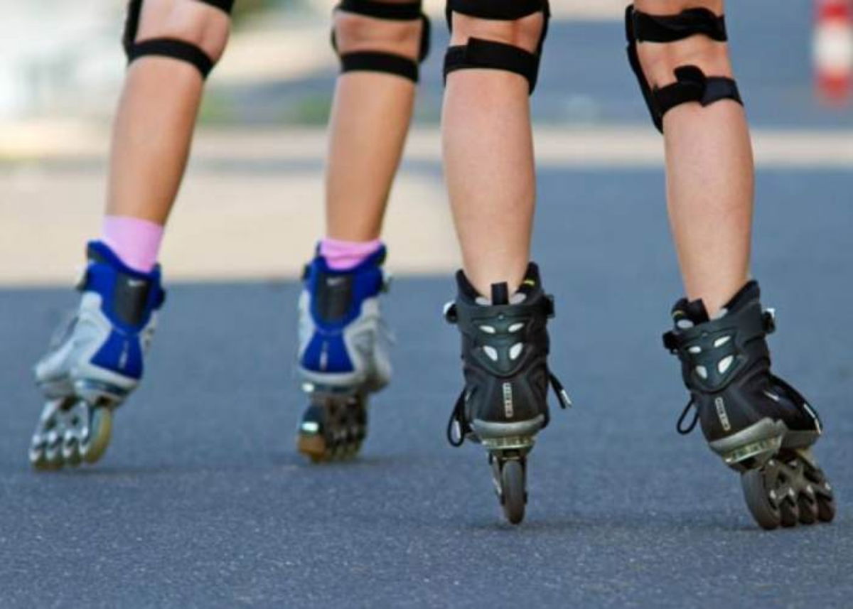 Piernas con patines