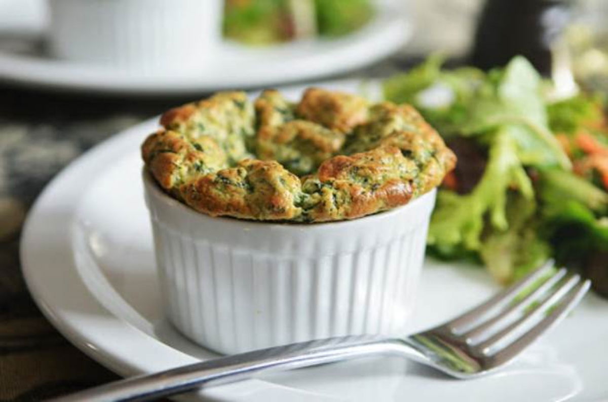 Recipiente con soufflé