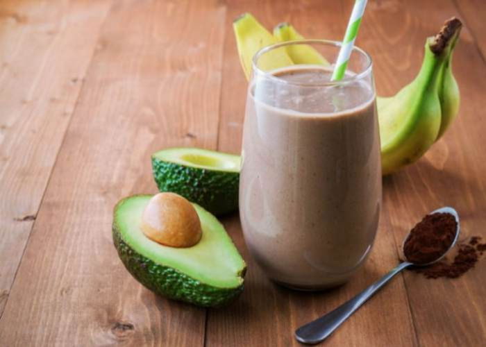 Bebida de aguacate y cocoa