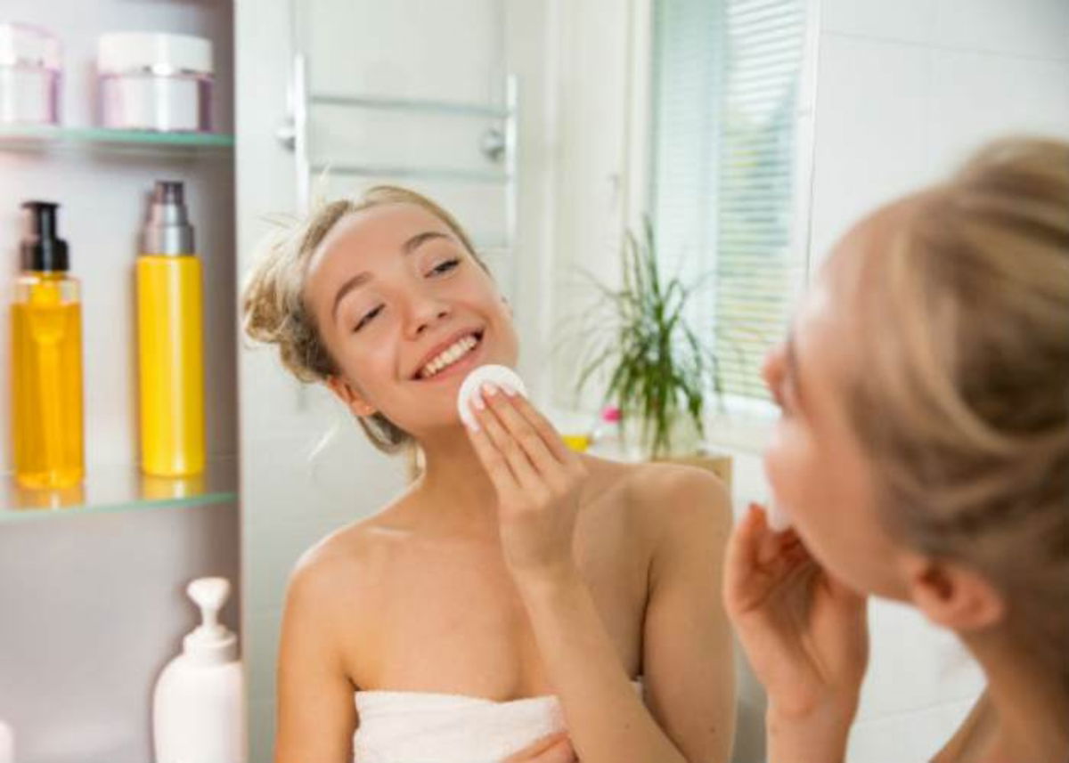 Mujer rutina belleza