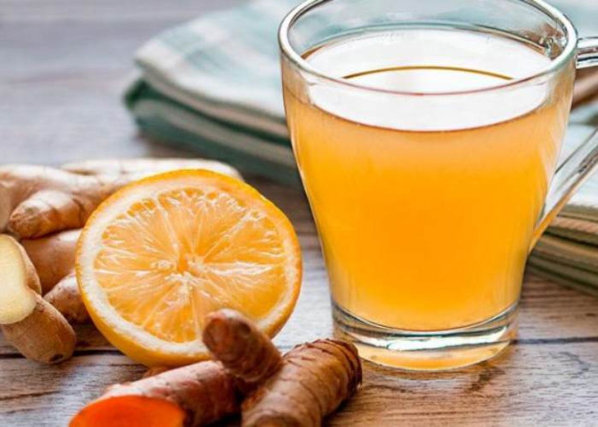 Té de jengibre y cúrcuma