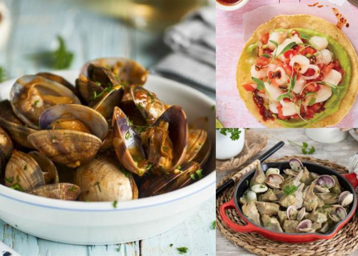 Platos con almeja