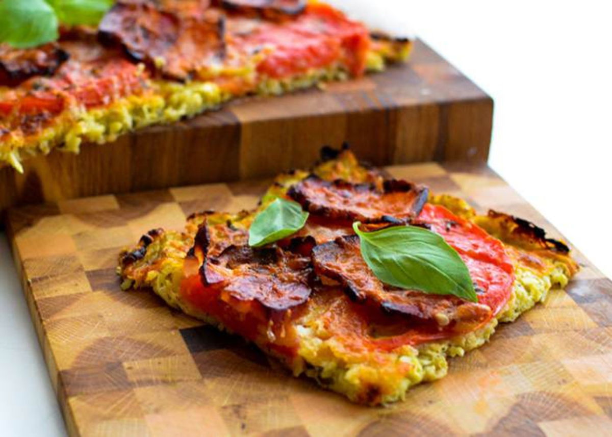Pizzeta de calabacín y tomate