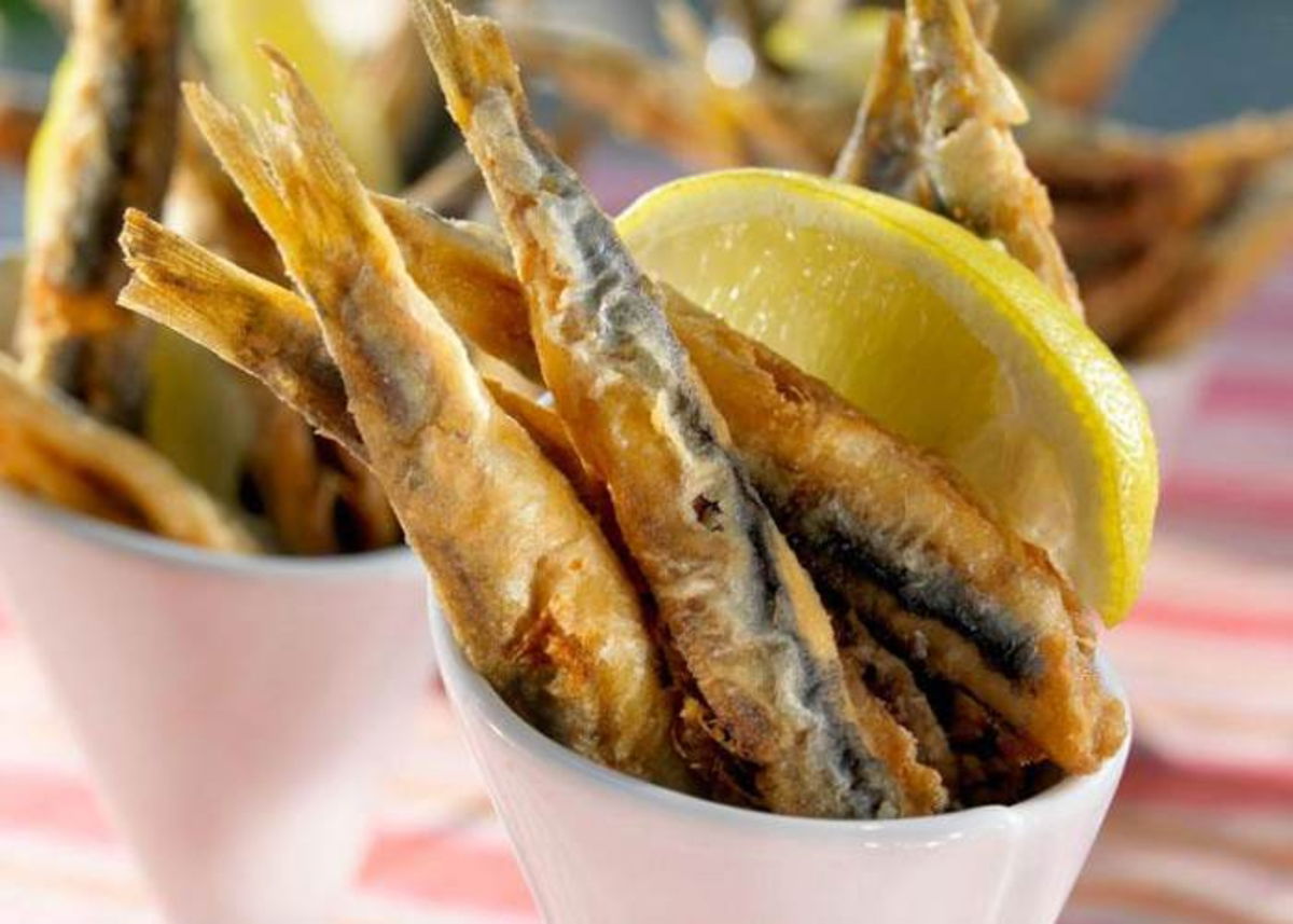 Tazón con boquerones