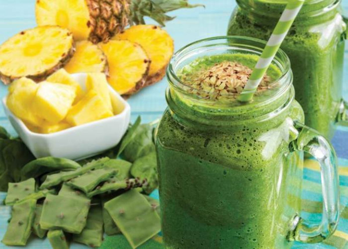 Bebida de nopal y piña